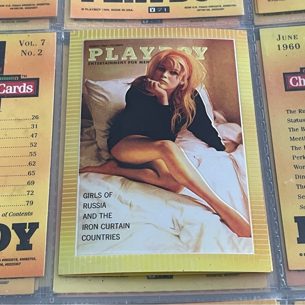 90s Vintage Playboy Chromium Cover Card Russian Girls Collectors 1995 #29